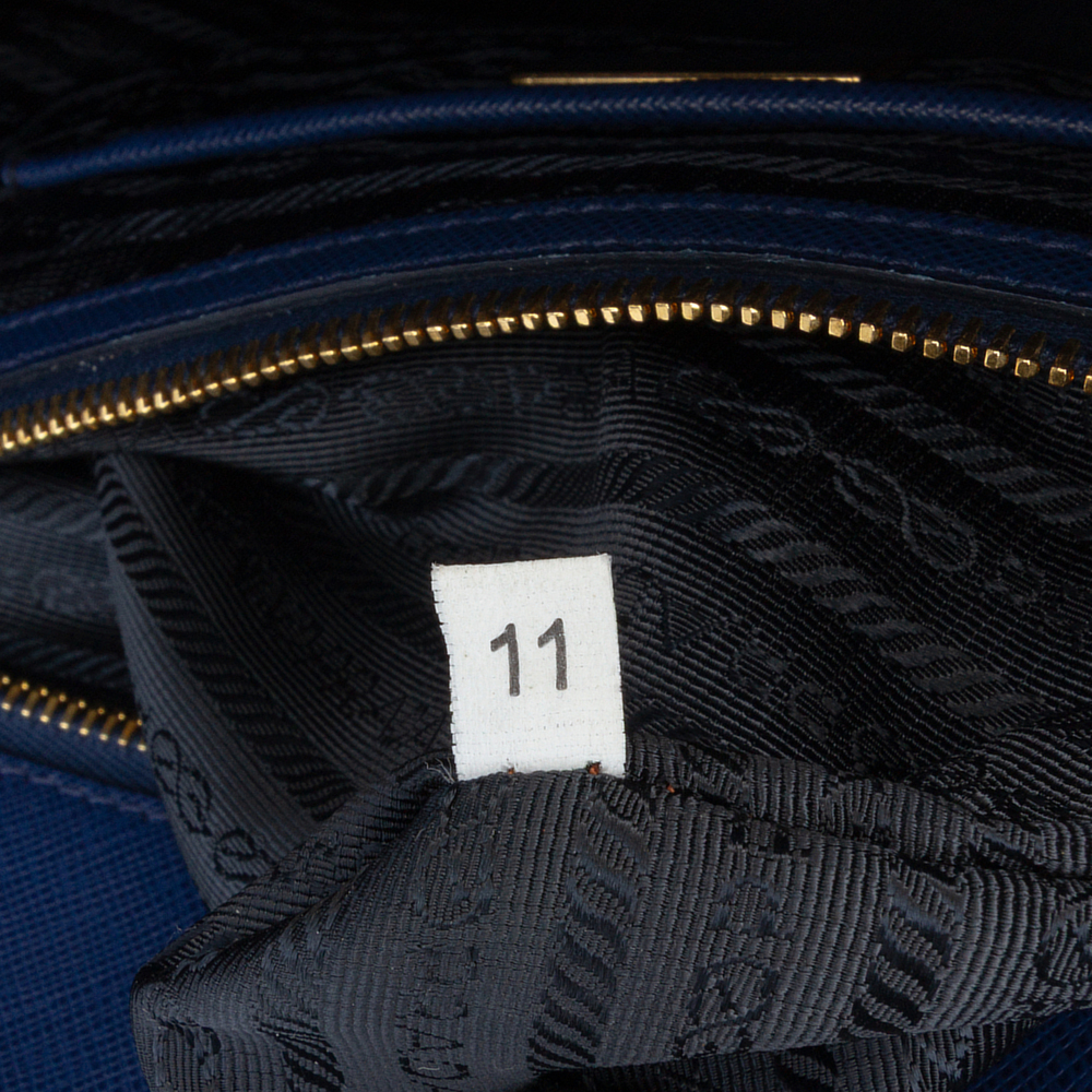Pre-Loved Prada Large Saffiano Lux Galleria Double Zip Satchel - Picture 6 of 12